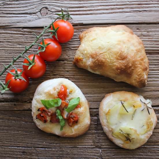 Pizzette and Mini Calzoni - Recipe photo by an italian in my kitchen