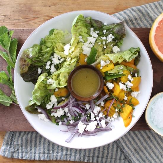 Salad + Grapefruit Vinaigrette - Recipe photo by hungryinlove