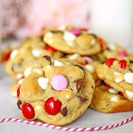 Valentine Chocolate Chip Cookies - Recipe photo by Kleinworth &amp; Co