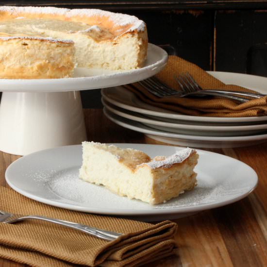 Rustic ricotta cheesecake - Recipe photo by HowToFeedaLoon