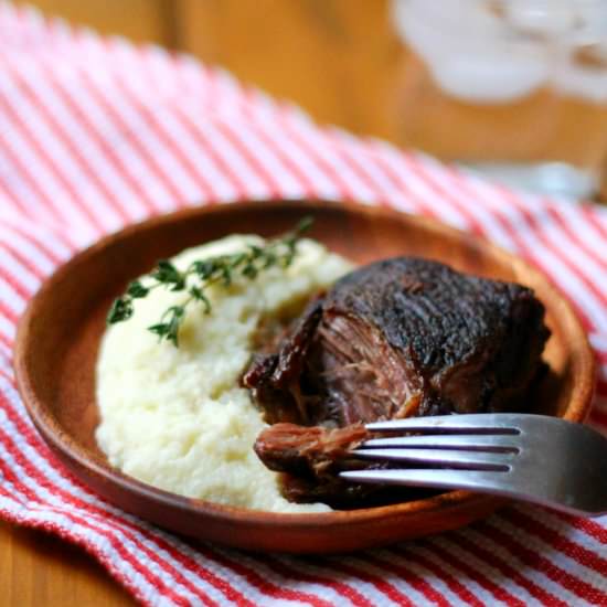 Paleo Mustard Braised Short Ribs - Recipe photo by strictlydelicious