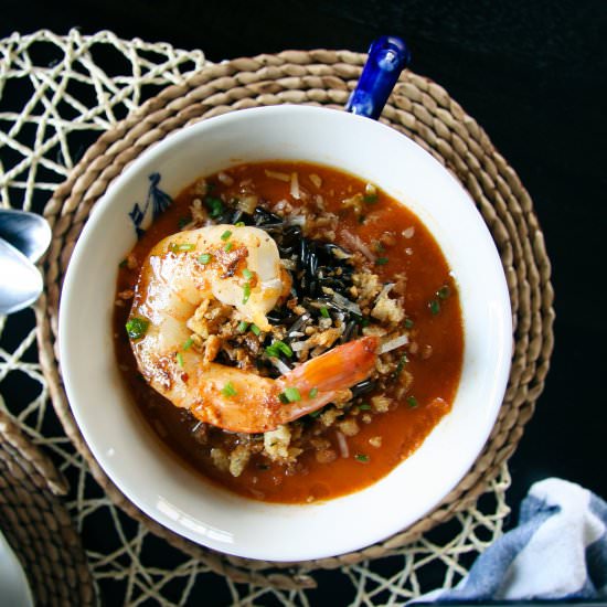Roasted Tomato & Wild Rice Soup - Recipe photo by iwillnoteatoysters