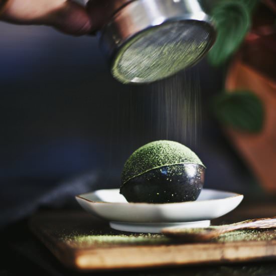 Black Sesame & Matcha Pudding - Recipe photo by dinexdesign