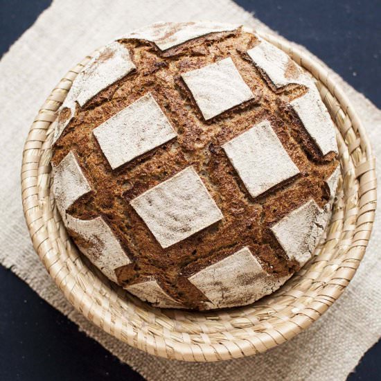 Rye sourdough bread - Recipe photo by mydailysourdoughbread