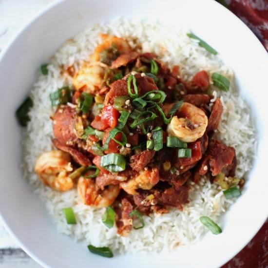 Shrimp, Andouille, and Okra Stew - Recipe photo by My Diary of Us
