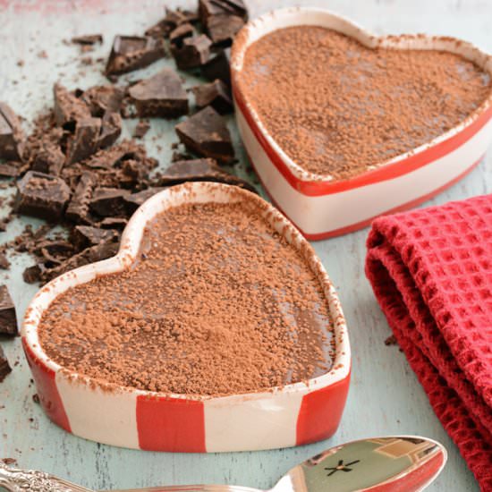 Lightened Up Chocolate Pots - Recipe photo by ishouldbemoppingthefloor