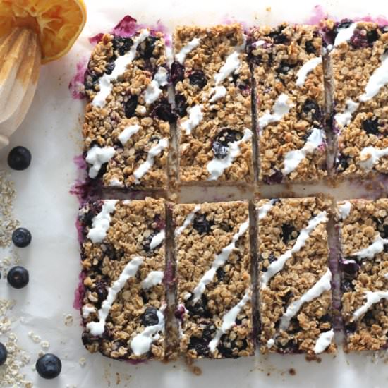 Blueberry Oat Breakfast Bars - Recipe photo by myfussyeater