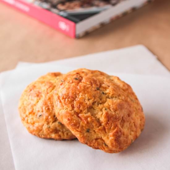 Gruyere and Chives Scones - Recipe photo by myblissfood