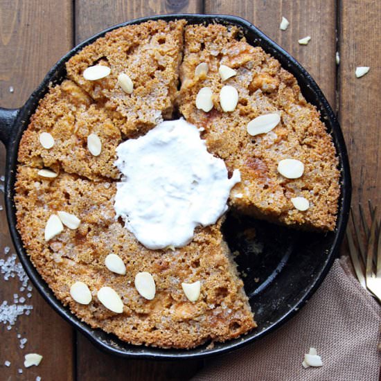 GF Apple Skillet Cake - Recipe photo by Leelalicious
