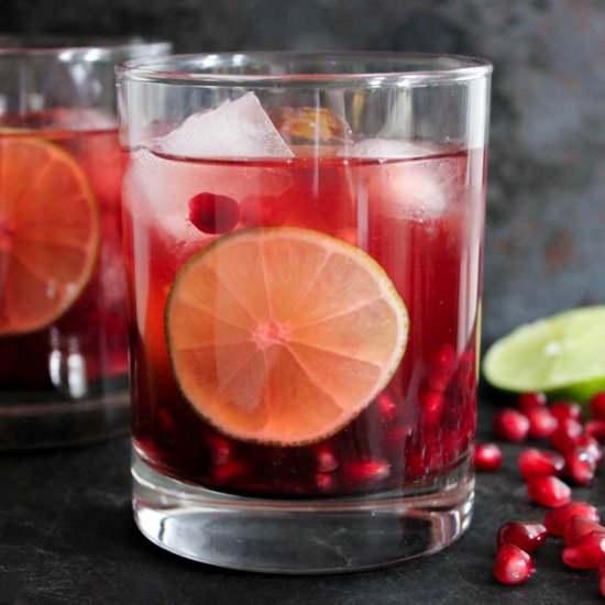 Pomegranate Vodka Gimlet - Recipe photo by domesticateme