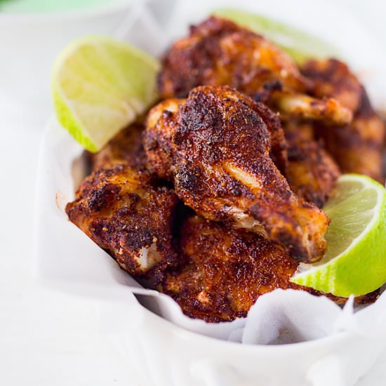 Smokey Chipotle Wings - Recipe photo by Feasting at Home