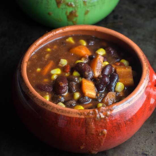 Vegetable Packed Slow Cooker Chili - Recipe photo by pamelaz