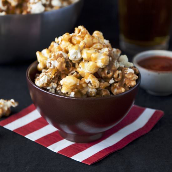 Sriracha Caramel Popcorn - Recipe photo by onetoughcookie
