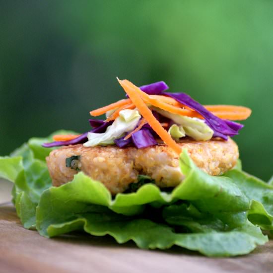 Asian Inspired Chicken Burgers - Recipe photo by SouthernInLaw