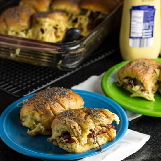 Bacon & Cheese Party Sandwiches - Recipe photo by Chattavore