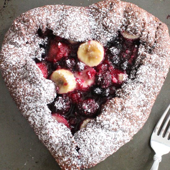 Rustic Banana Berry Galette - Recipe photo by In Good Flavor