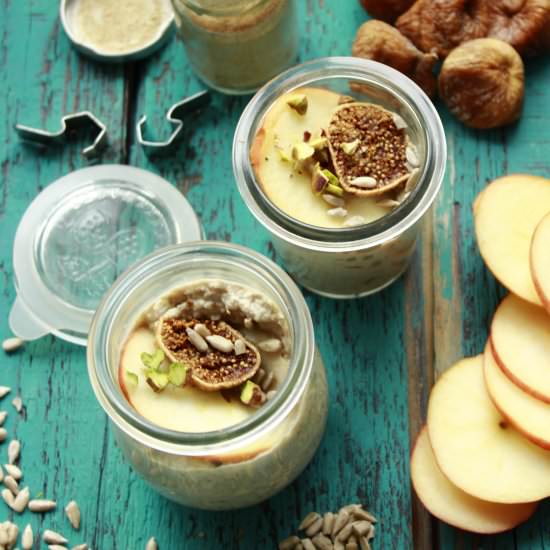 Sunfloer-fig mousse (vegan) - Recipe photo by delicious.blog