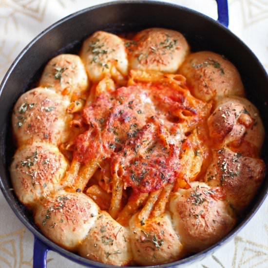 Baked bread & pasta - Recipe photo by hannoah