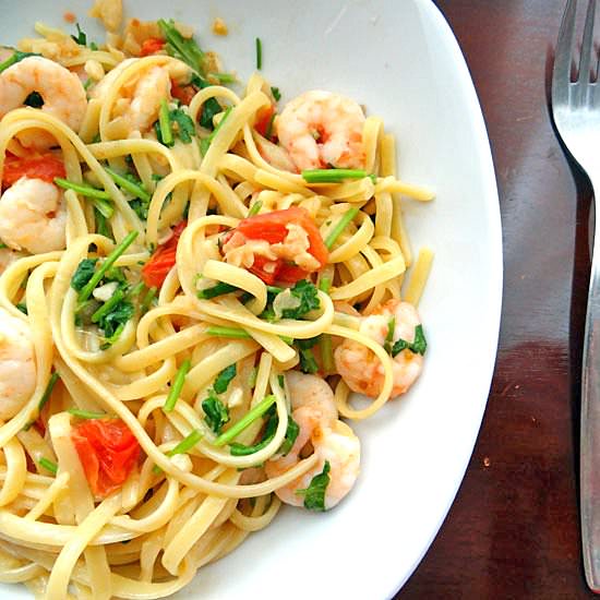 Easy shrimp pasta - Recipe photo by Ala_lemon