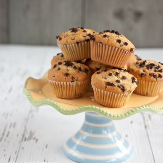 Muffins with chocolate chips - Recipe photo by La Cuoca dentro