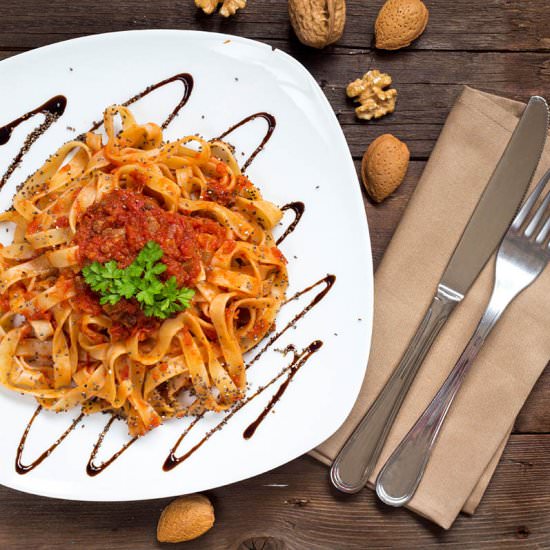 Pappardelle with Wild Boar Ragu - Recipe photo by Katrinshine