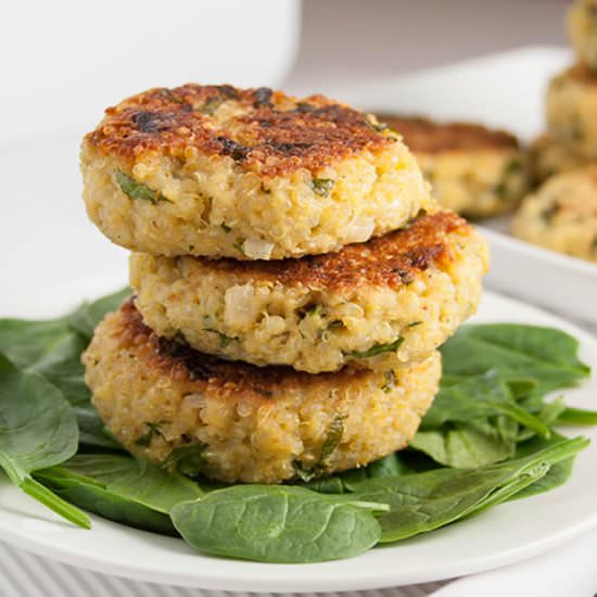 Italian Quinoa Patties - Recipe photo by The Merchant Baker