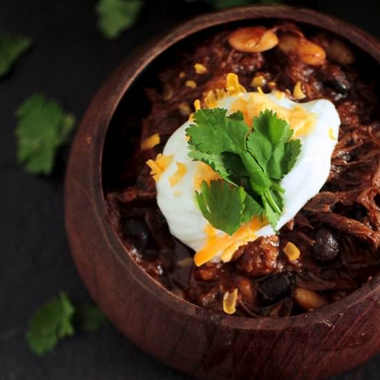 Beer Braised Short Rib Chili - Recipe photo by lifeasastrawberry