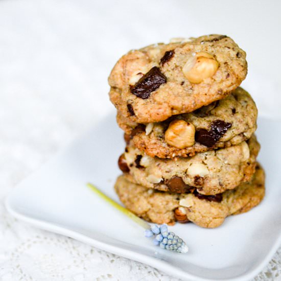 Hazelnut Chocolate Chip Cookies - Recipe photo by 2women2cats
