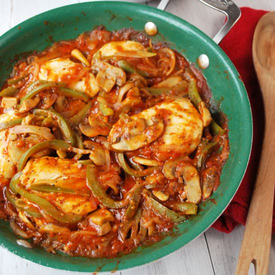 Sicilian Skillet Chicken - Recipe photo by AmeesSavoryDish