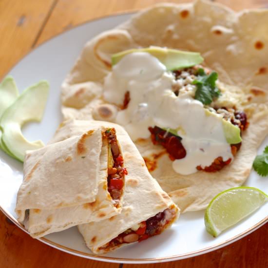 Chile Con Veggie and Beer Tortillas - Recipe photo by FancyAssFood