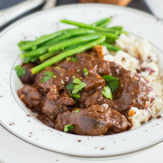 Rich Cocoa, Beef & Mushroom Stew - Recipe photo by strawberrysupp