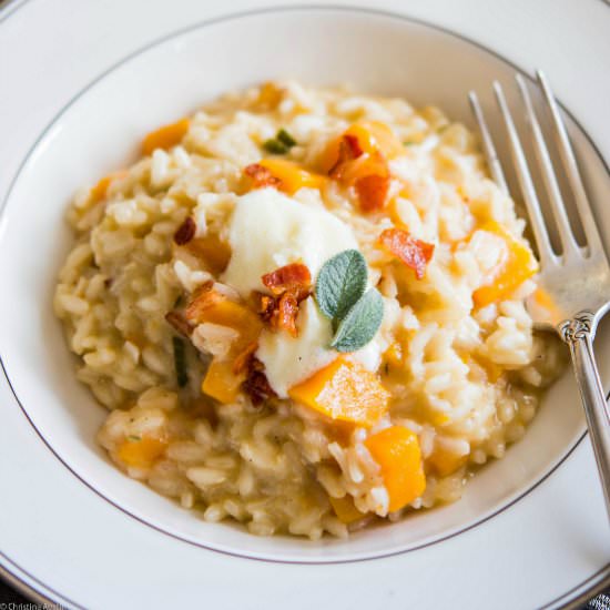 Butternut Squash Risotto - Recipe photo by strawberrysupp