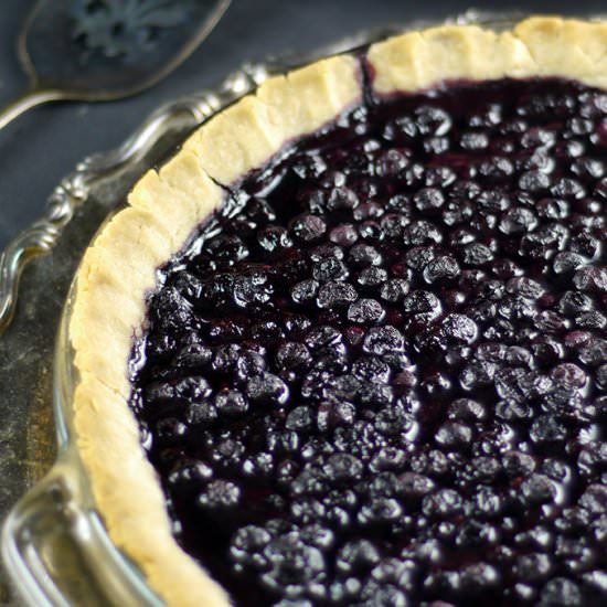 Cardamom Blueberry Pie - Recipe photo by Audrey @ Unconventional Baker