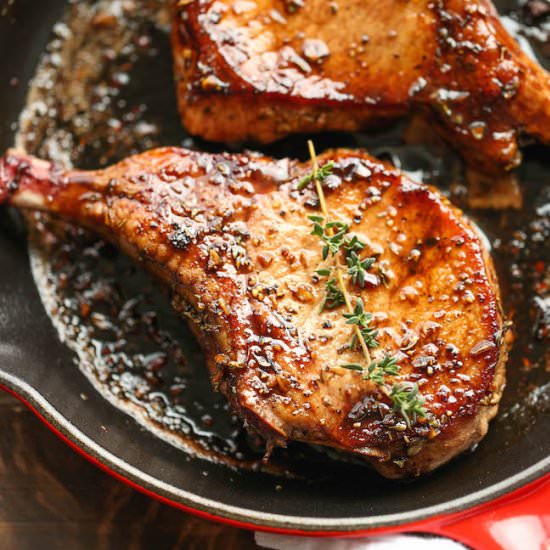Easy Pork Chops - Recipe photo by damndelicious