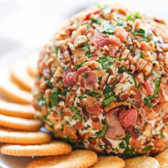 Bacon Ranch Cheese Ball - Recipe photo by damndelicious