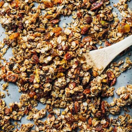 Our Favorite Coconut Oil Granola - Recipe photo by pinchofyum