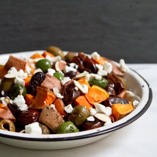 Roasted Sweet Potato, Date & Olives - Recipe photo by littlemarketkitchen