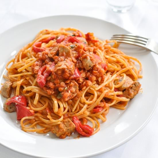 Pasta with and Lentils - Recipe photo by Daniela @foodrecipeshq
