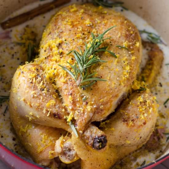 Chicken with milk - Recipe photo by Miss Vinagre