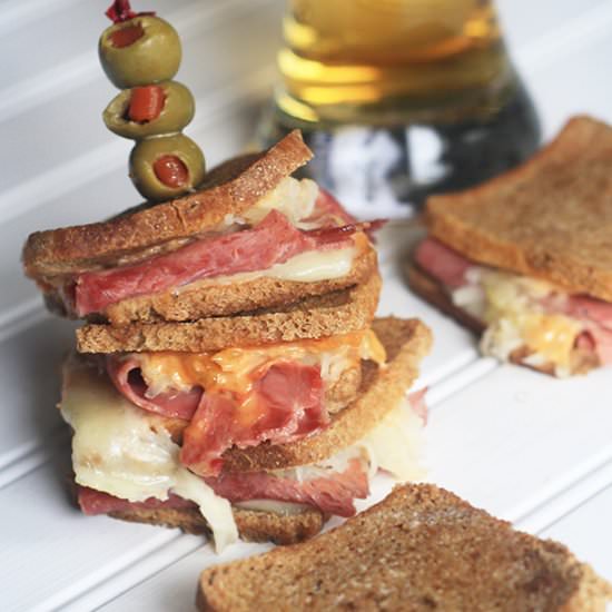 Mini-Rueben Sandwiches - Recipe photo by cookingupcottage