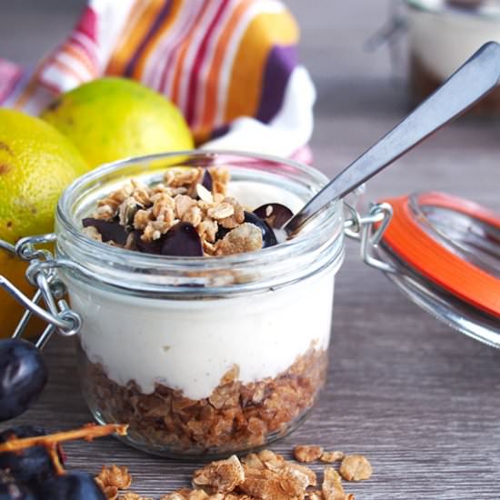 Breakfast Greek Yogurt Cheesecake - Recipe photo by theworktop