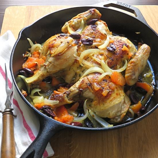 Spatchcocked citrus chicken - Recipe photo by garlic and zest