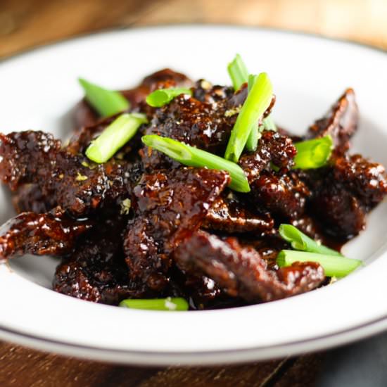 Mongolian Beef - Recipe photo by platingsandpairings
