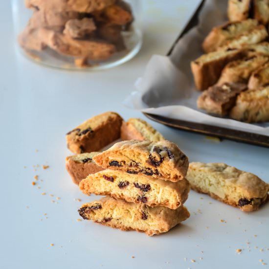 Almond Cranberry Orange Biscotti - Recipe photo by Relishthebite