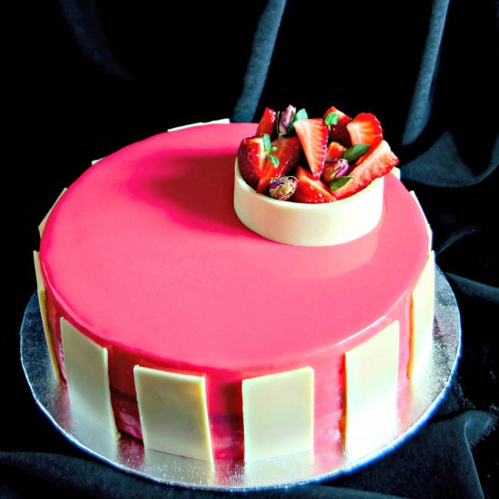 Raspberry Rose Entremet - Recipe photo by PastryWorkshop