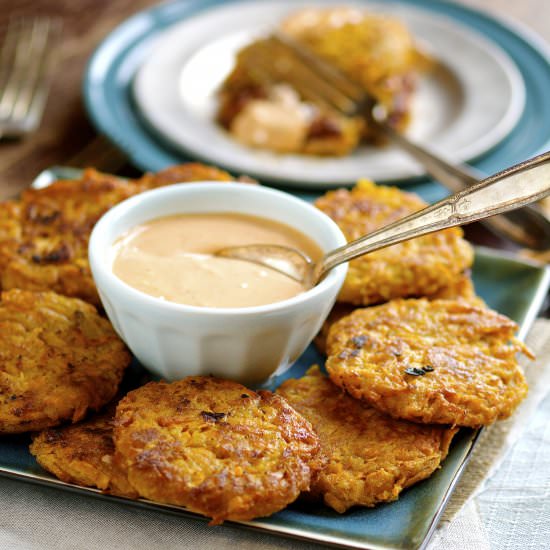 Sweet Potato Fritters - Recipe photo by Ciao Chow Bambina