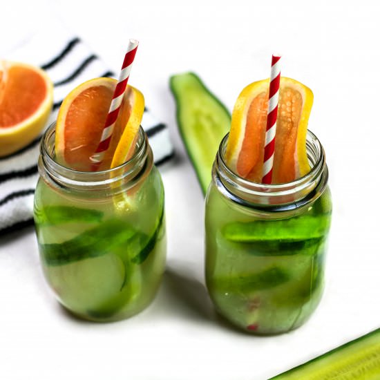 Cucumber Grapefruit Green Iced Tea - Recipe photo by iamchef