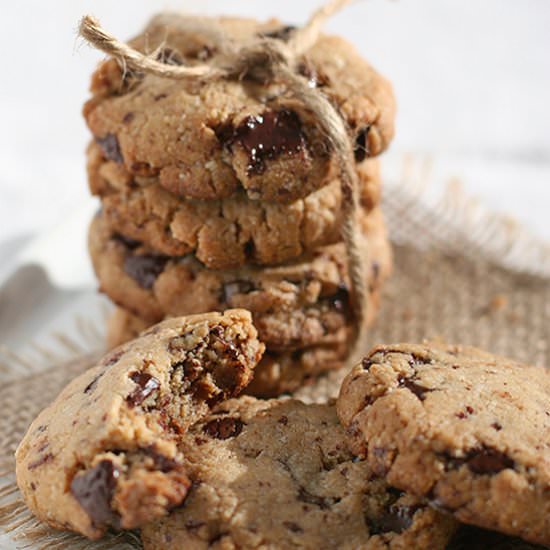 Almond, Chocolate & Sea Salt Cookie - Recipe photo by RaisinandFig