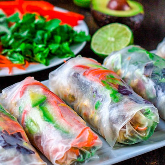 Chicken and Vegetable Salad Rolls - Recipe photo by Cooks With Cocktails