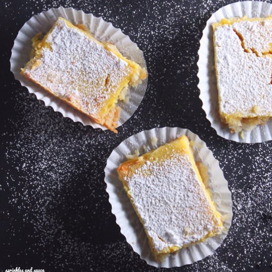Coconut Lemon Bars - Recipe photo by Sprinkles and Sauce